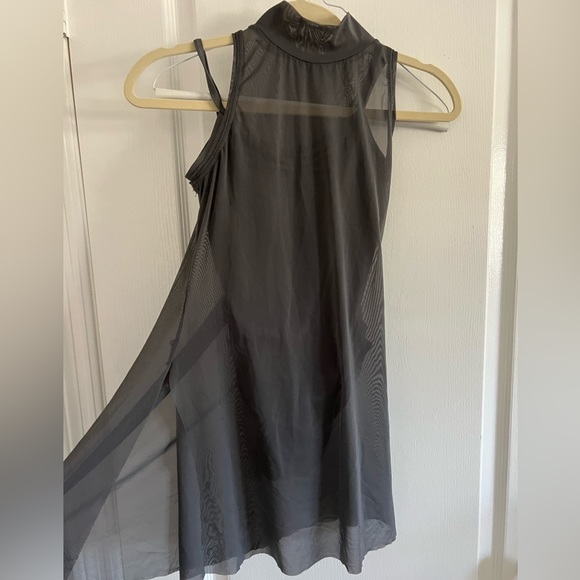 Balera Two Piece Sheer Dance Costume in Green/Grey Size LC - Picture 2 of 13